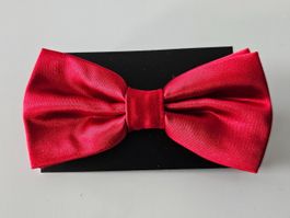 rot uni satin Fliege