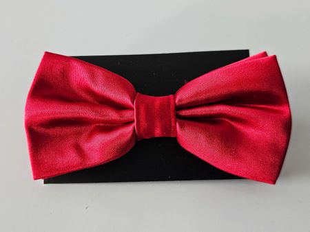 rot uni satin Fliege