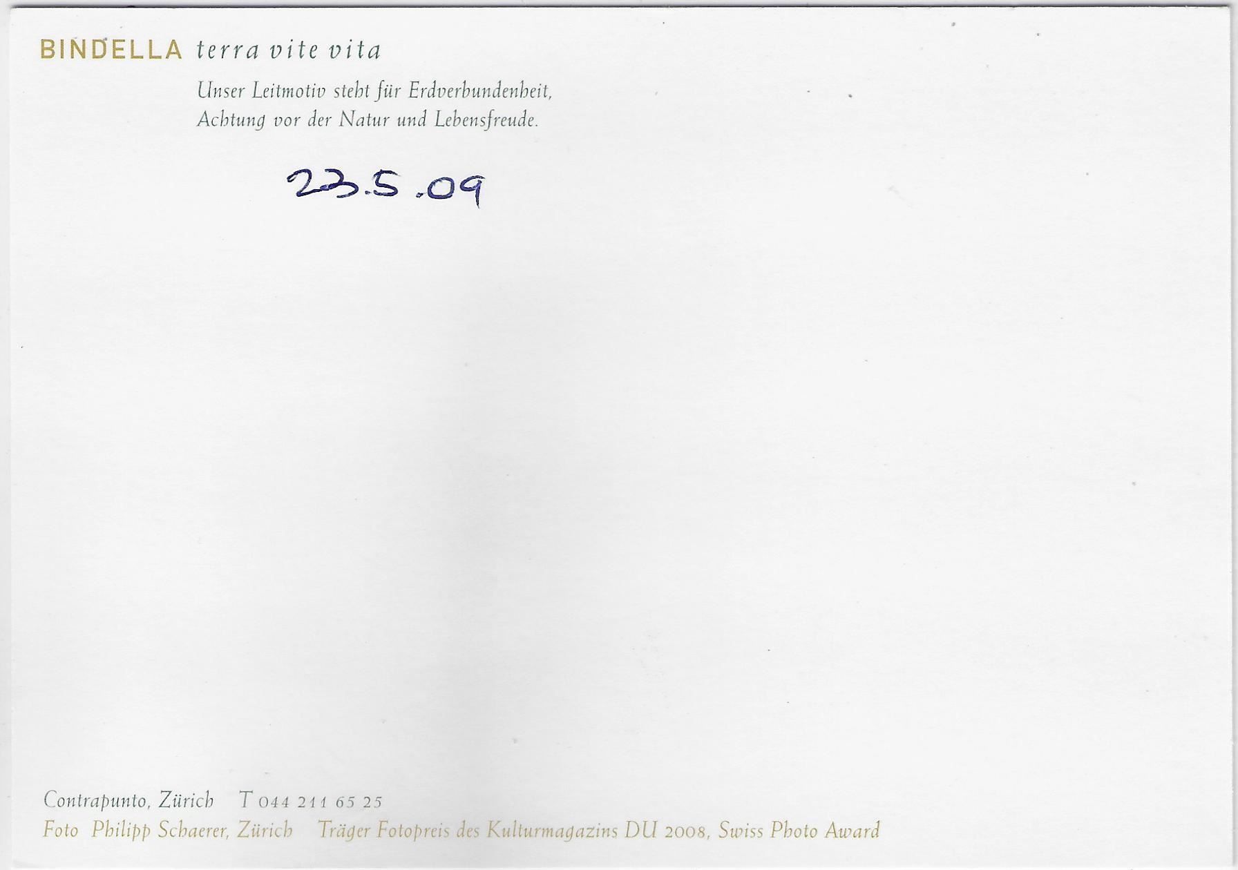 Cartes postales: Bindella Contrapunto - Zürich – D'occasion à Ettingen par Kartenplanet 1