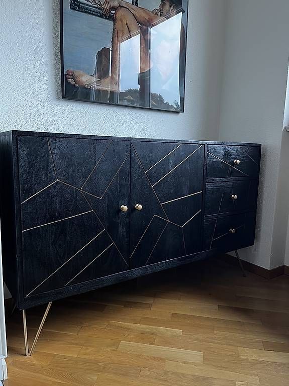 Cassettiere: Sideboard Kommode Akazie Massiv Holz – Usato da Luzern venduto da rap_52zy 2