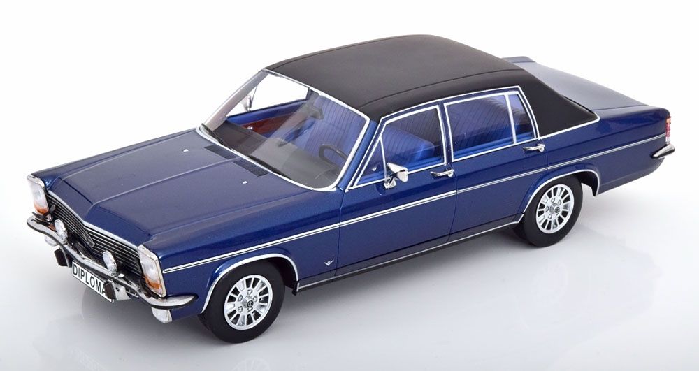 Opel Modellautos: OPEL DIPLOMAT B DUNKELBLAU 1:18 MCG – Neu und originalverpackt aus Suhr von Moebelsiralfred