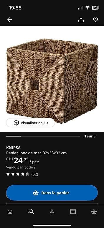 Ikea Sonstiges für Haushalt & Wohnen: 4 paniers KNIPSA dIKEA – Gebraucht aus Lausanne von Ariel_Zimann 3