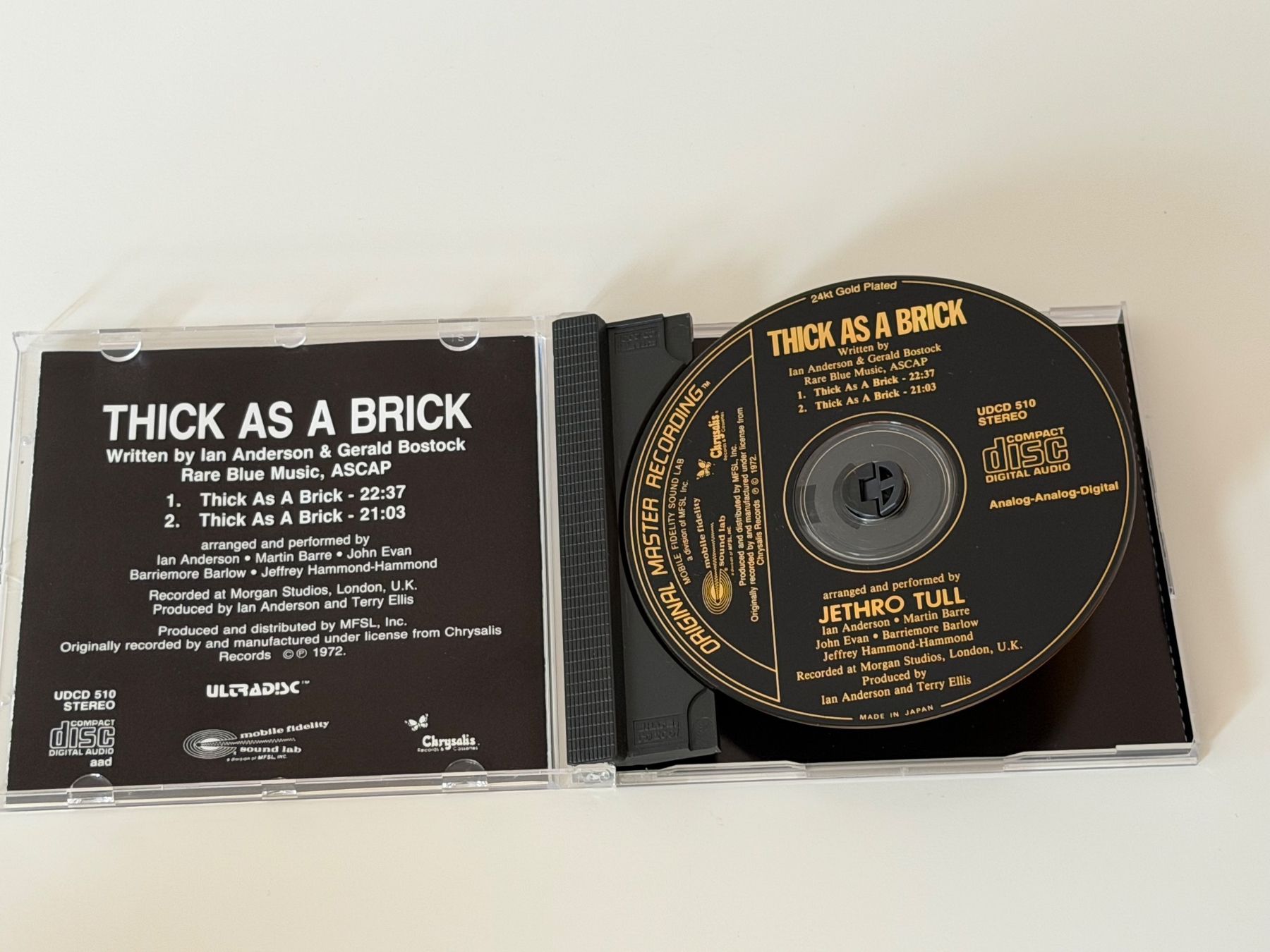 CD: Jethro Tull Thick As A Brick Original Master Recording – Nuovo (secondo la descrizione) da Altstätten SG venduto da sheamus 2