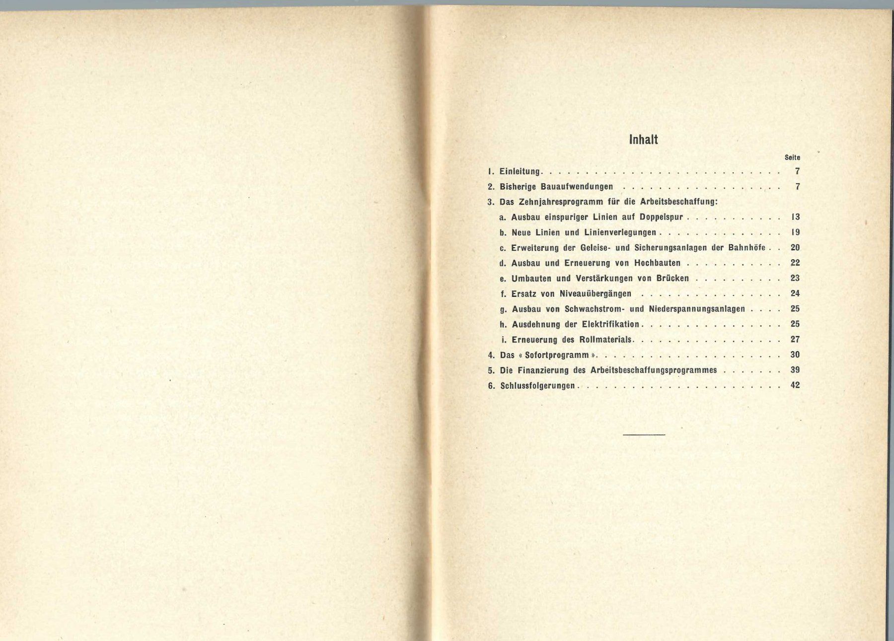 Libri: Das Arbeitsbeschaffungs-Programm der SBB. 1944. – Usato da Horw venduto da SwissSteamMemories 1