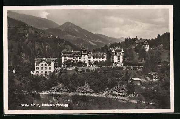 Cartoline postali: AK Chur, Blick auf das Kurhaus Passugg – Usato da Berlin venduto da bartko-reher