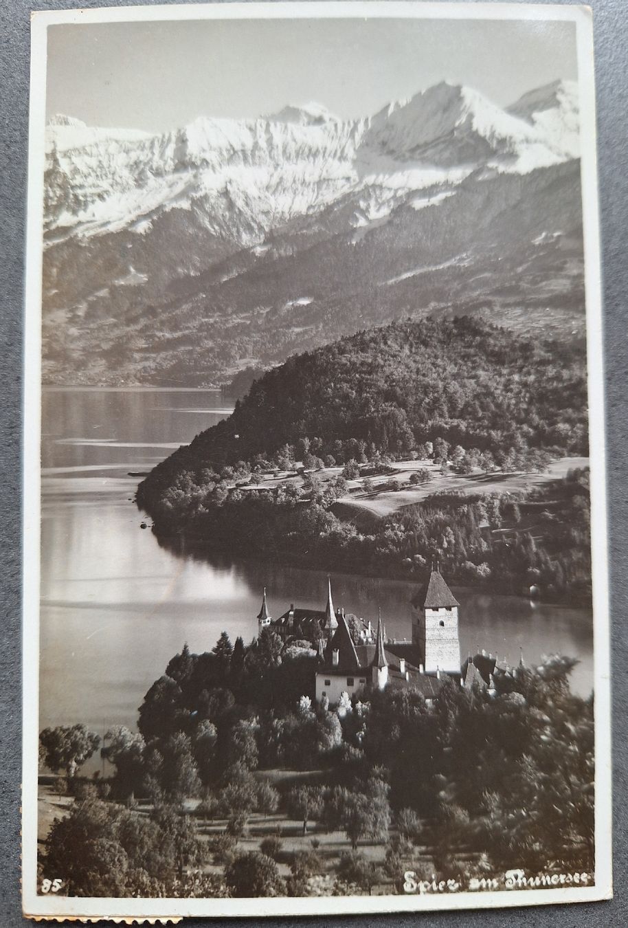 Cartoline postali: Spiez am Thunersee – Usato da Balgach venduto da SIMEON27