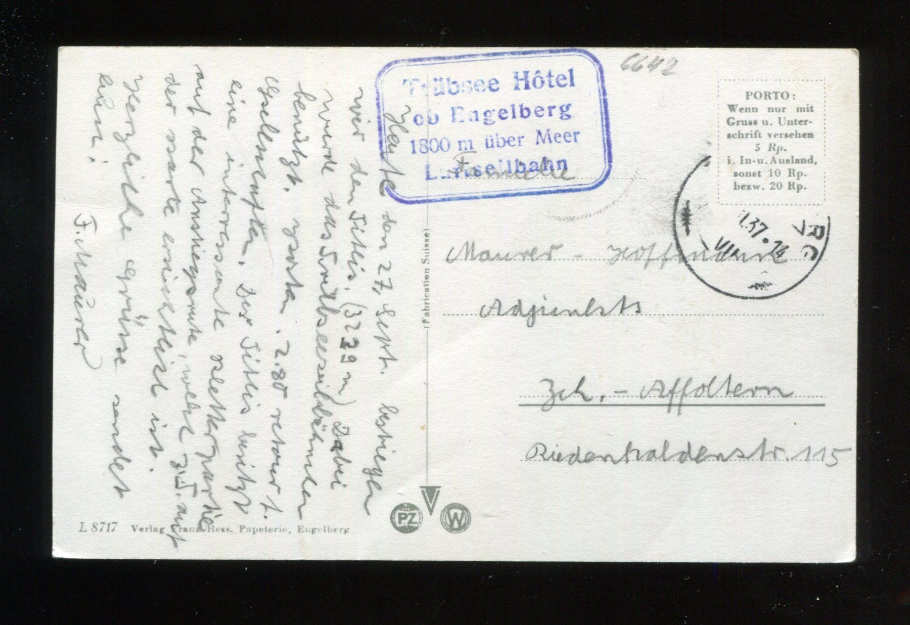 Cartoline postali: Engelberg, Titlis-Besteigung – Usato da Aarau venduto da Elmaar41 1