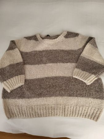 Oui Strickpullover gestreift, 3/4 Arm, Gr. 40