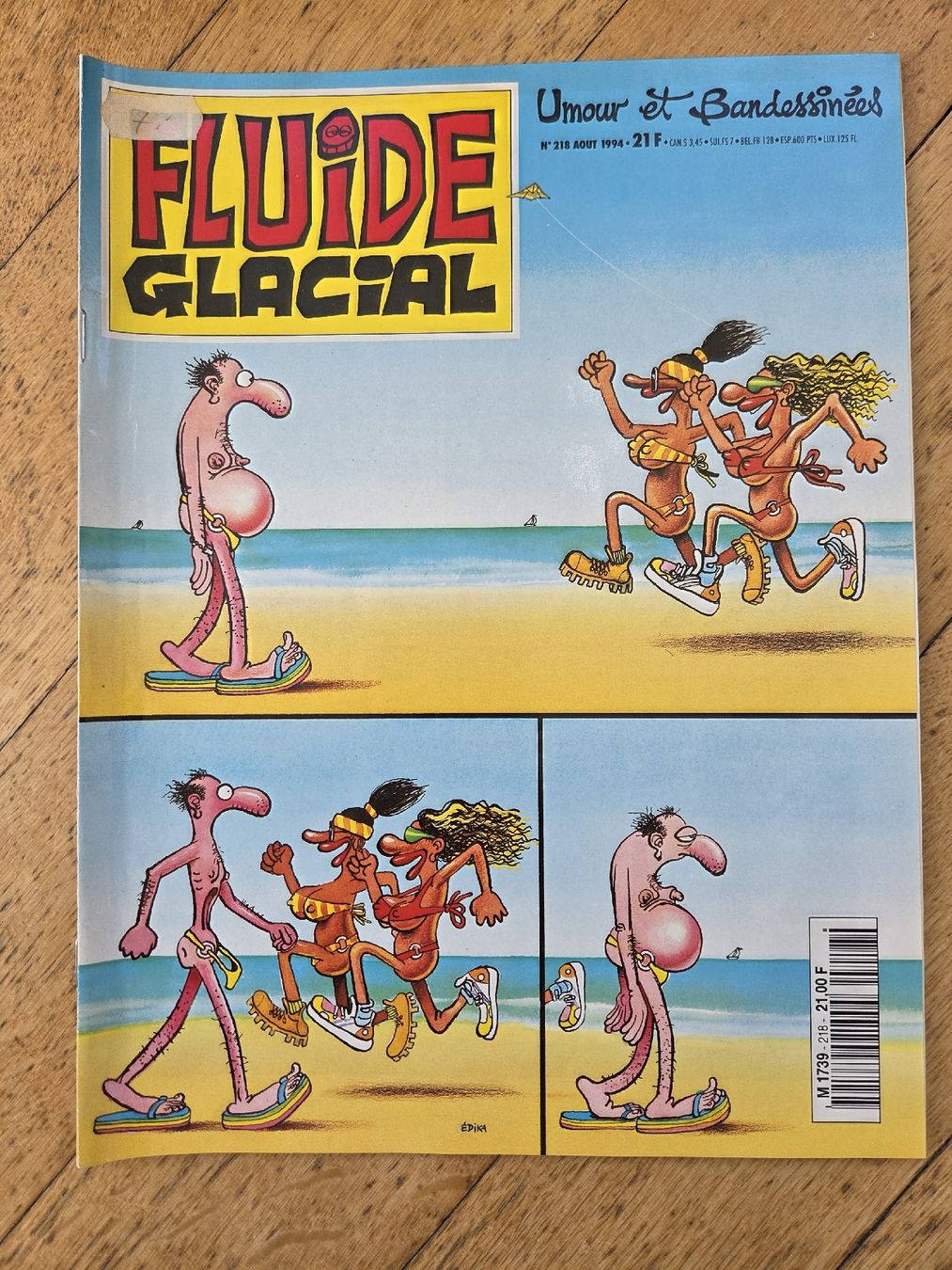 Comics: Fluide Glacial No. 218, Août 1994  – Gebraucht aus Territet von Cenh