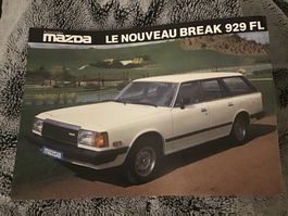 Mazda 929 Break FL Verkaufsflyer französische Sprache
