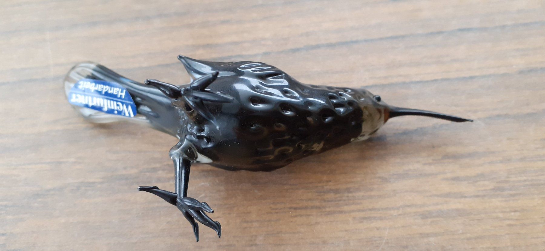 Statuette: Glasfigur antik - Krähe – Usato da Mörschwil venduto da antiksalon 7