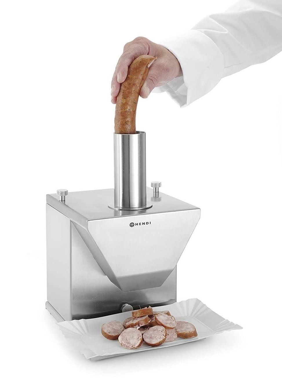 Attrezzatura professionale & Gastronomia: Hendi 265109 Wurstschneider elektrisch – Nuovo e nell'imballaggio originale da Bottighofen venduto da zaap