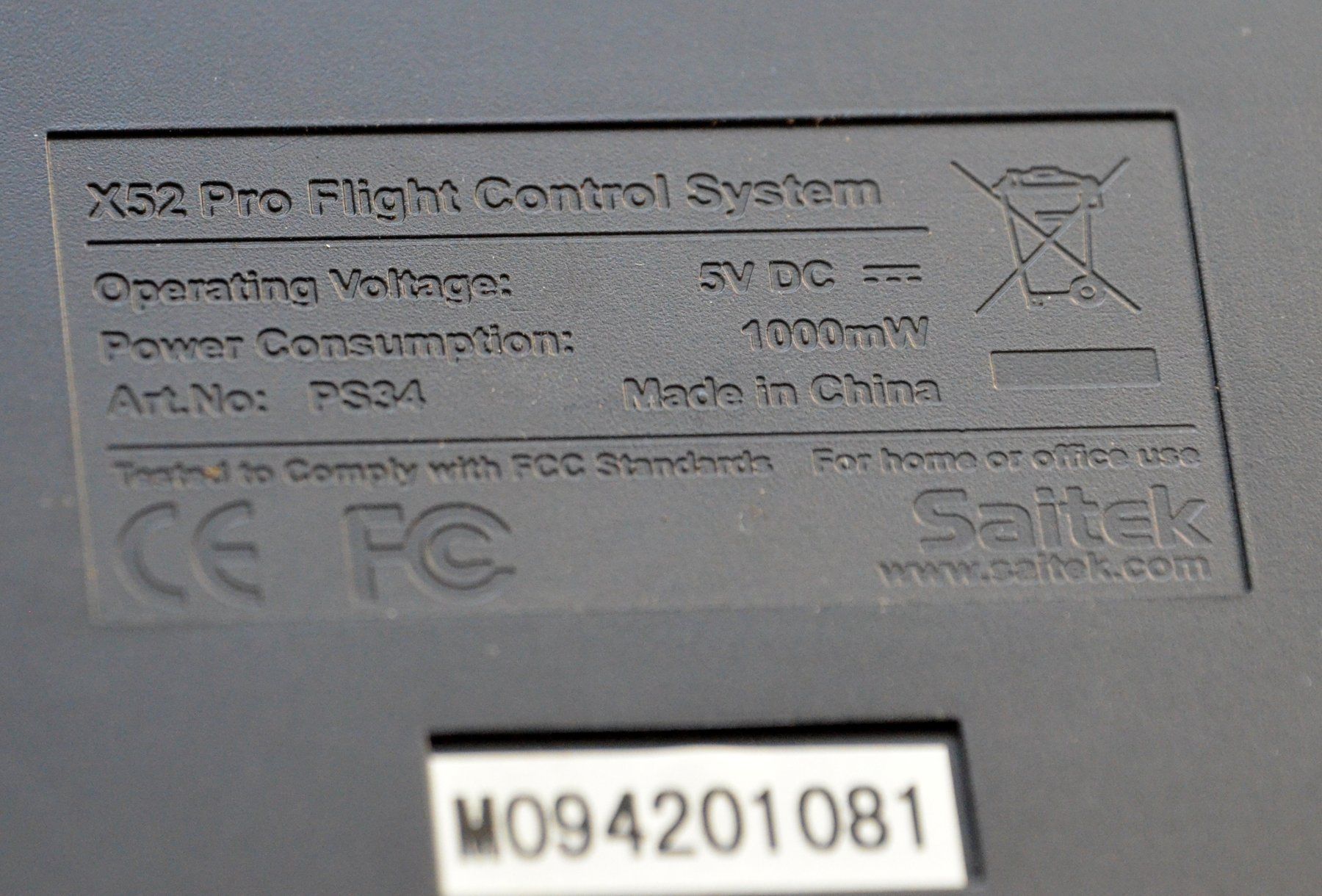 Saitek Controller: Logitech Gaming Saitek X52 Pro Flight Flugsimulator – Usato da Collonges venduto da arashee 5
