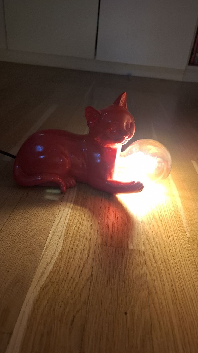 Lampade: Lampe chat rouge design! – Usato da Martigny venduto da Marleneg87 3
