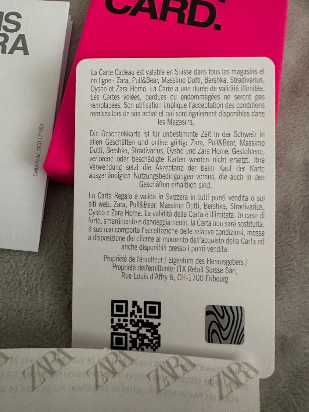 Buoni: ZARA Gutschein Wert 200.- – Nuovo e nell'imballaggio originale da Zürich venduto da Coco.swiss 2