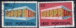 ZWEI EUROPAMARKEN PORTUGAL 1969 GESTEMPELT - EH34
