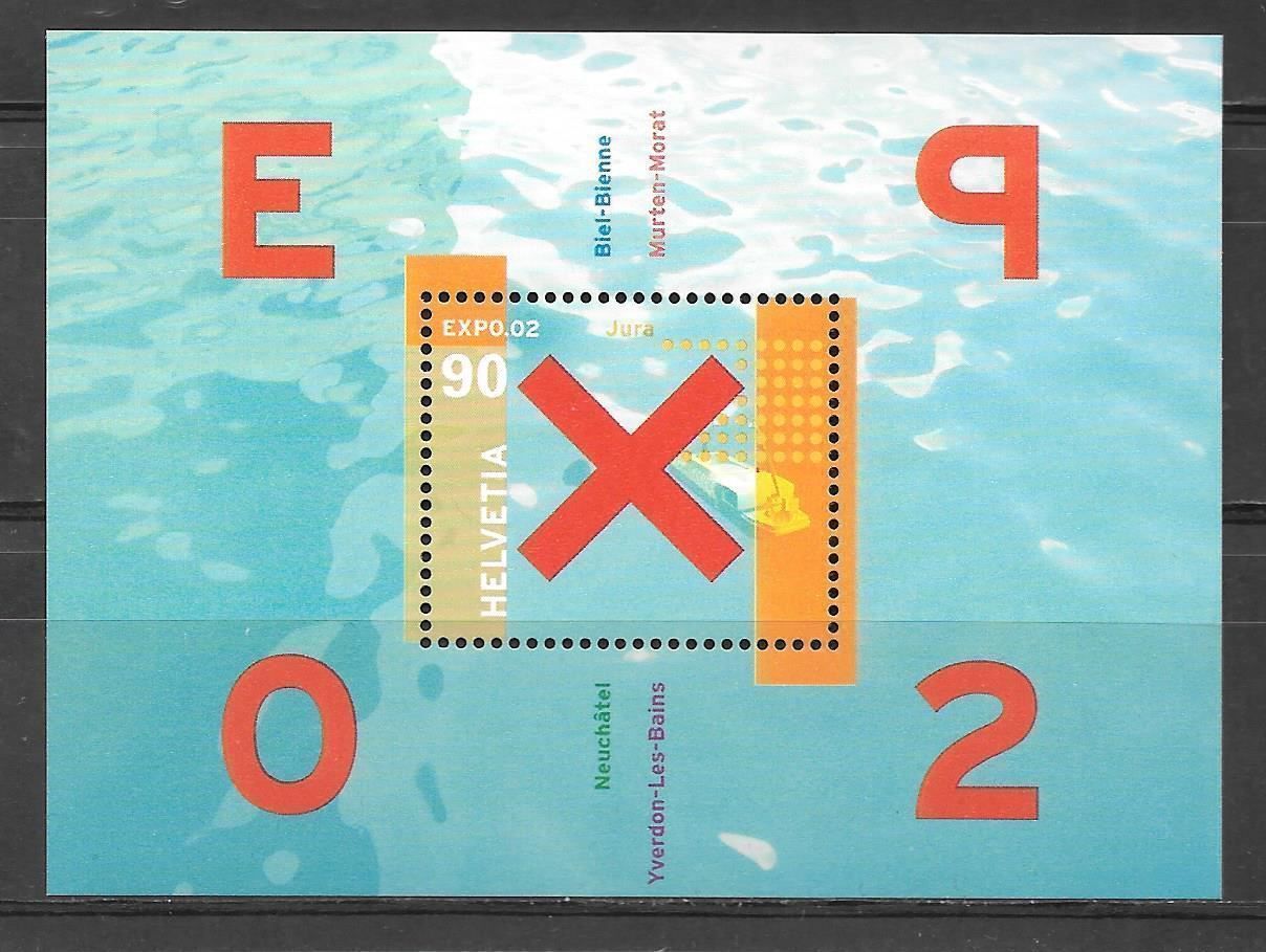 Tutti i francobolli: Sonderblock 1053 Expo 2002 ** 15.5.2002 – Nuovo (secondo la descrizione) da Olten venduto da clotaldi