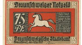 Braunschweig 75 Pfennige Mai 1921 VZ Variante1