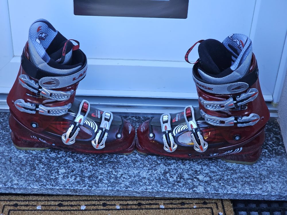 Chaussures De Ski Lange Inferno Taille 10.5 / Mondo 28.5 - Occasion En Bon état De Fonctionnement, Souples
