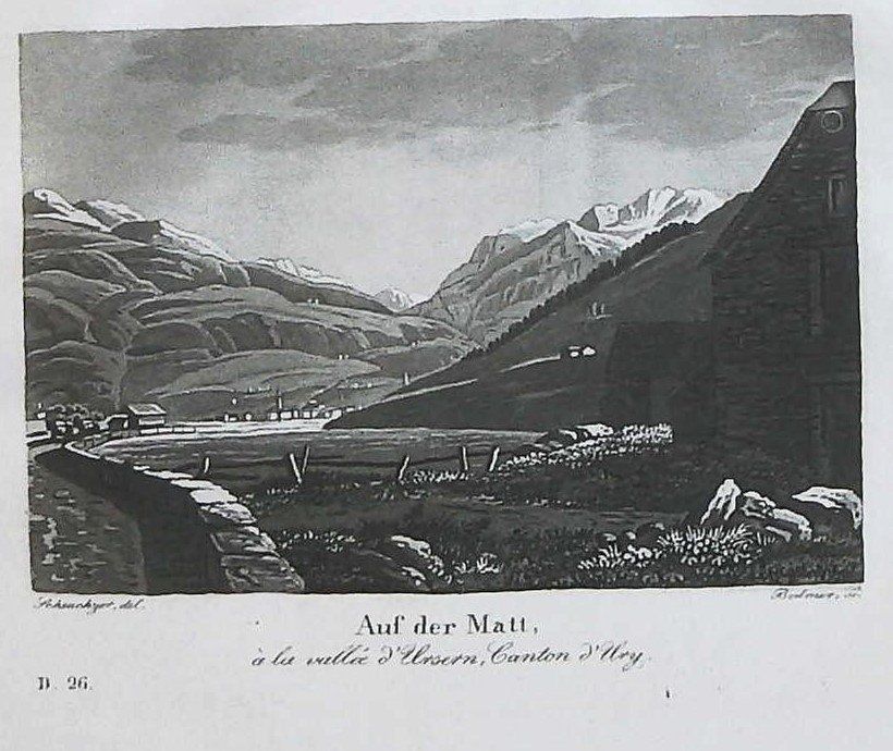Incisioni: Auf der Matt Aquatinta von Scheuchzer – Usato da Rafz venduto da Helvet32
