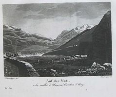 Auf der Matt Aquatinta von Scheuchzer