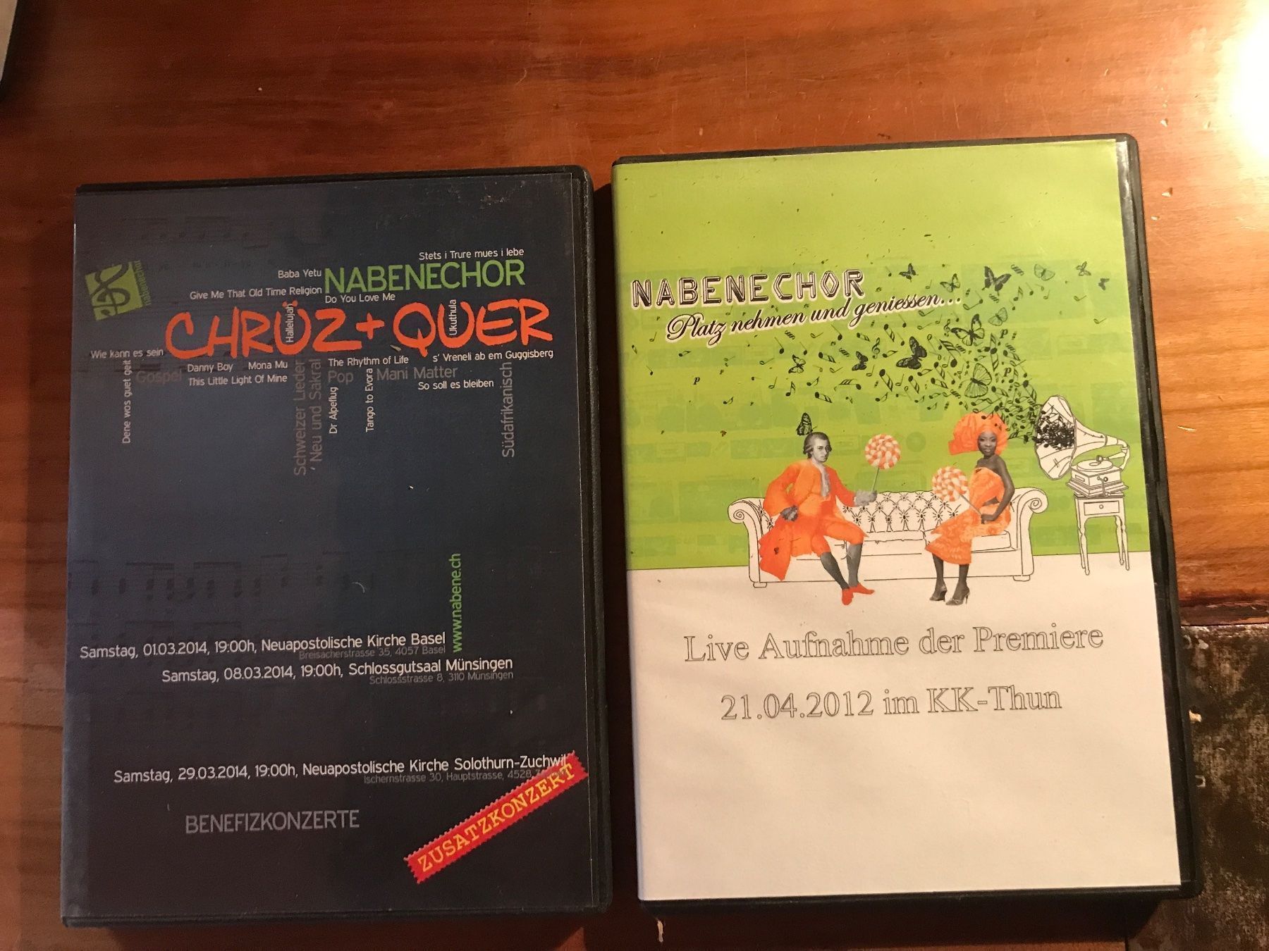 Tutti i DVDs: Nabene Chor 2012/2014 – Usato da Schliern b. Köniz venduto da Corinu59