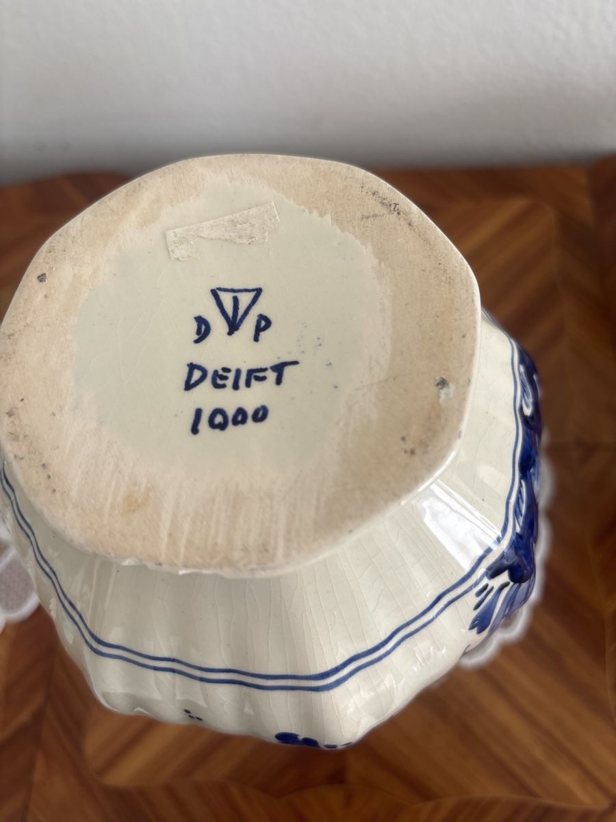Vasen & Gefässe: Delft Dose und Vase  – Gebraucht aus Kriens von Wundertuete17 3