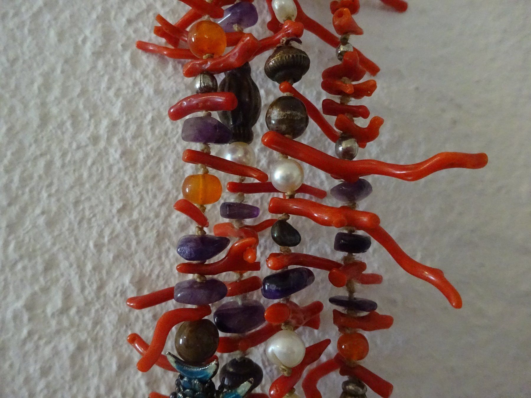 Catenine: Kette / Koralle Perle Karneol Amethyst – Usato da Esslingen venduto da FetteSchnecke 3