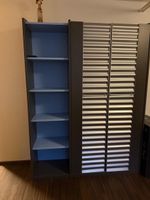     Modernes Aufbewahrungsregal Schwarz/Silber