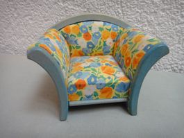 Puppenhauszubehör, Vintage Sessel Bodo Hennig Country-Linie
