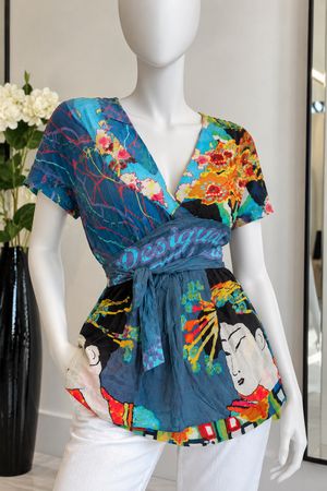 Gr 34 / 36 Desigual Sommer Bluse