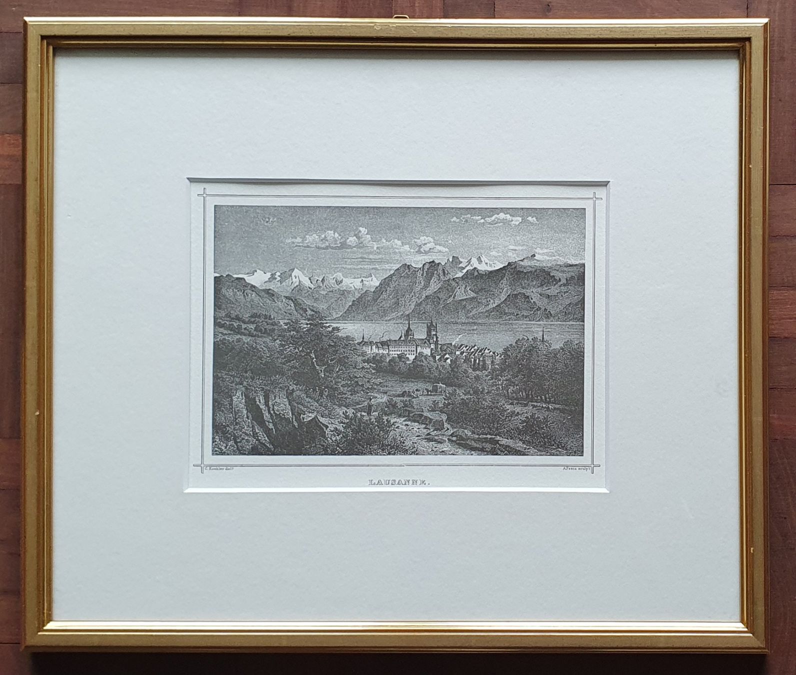Grafica & Litografie: Bild - Lausanne,  Lithographie – Usato da Kreuzlingen venduto da Rschweiz1