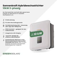 Sonnenkraft Hybridwechselrichter 10kW inkl. Notstromfunktion
