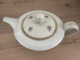 Vintage Teekanne, Porzellan mit Blumenmuster, Top Zustand