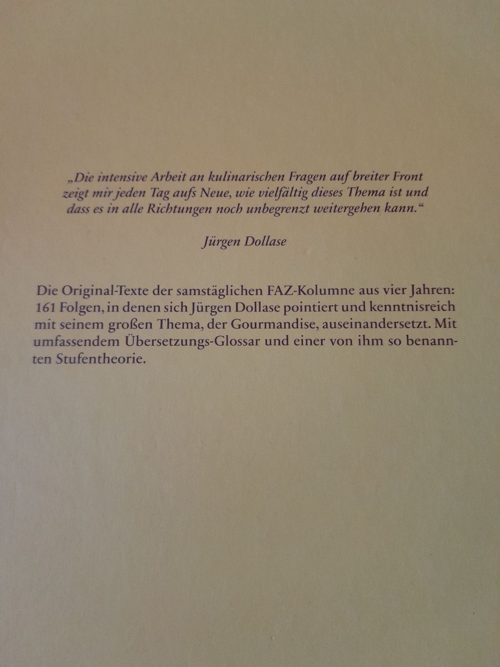 Libri: F.A.Z.-Geschmackssache - Jürgen Dollase – Nuovo (secondo la descrizione) da Eglisau venduto da Susanne2209 1