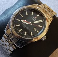 SWISS MILITARY 🇨🇭 Saphir Elegante Herrenuhr 43mm Ab 1.-CHF