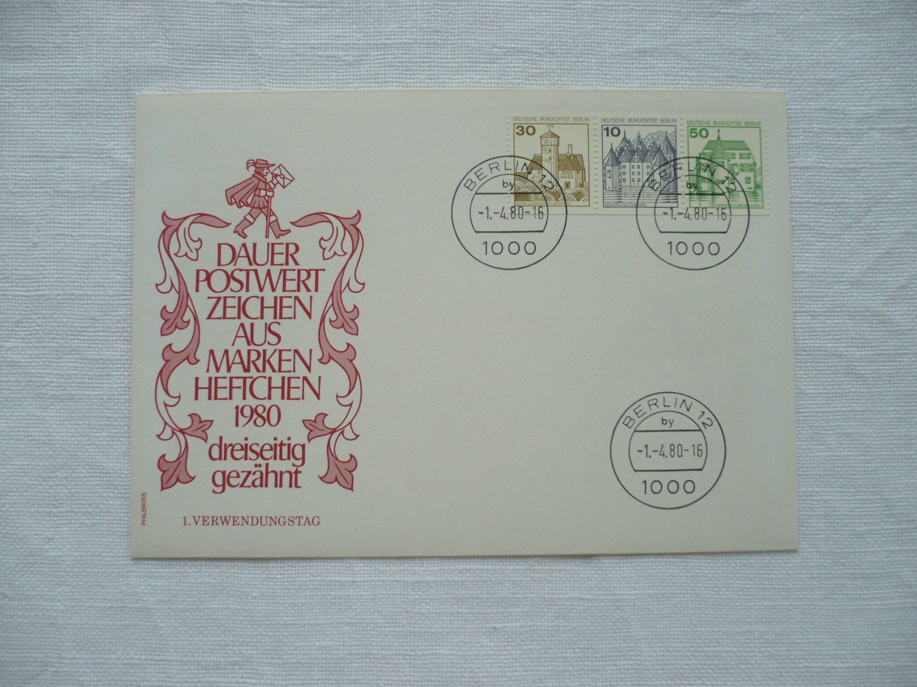 Tutti i francobolli: Berlin 1980 FDC Marken aus Markenheft – Usato da Zürich venduto da saltandpepper008