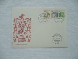 Berlin 1980 FDC Marken aus Markenheft