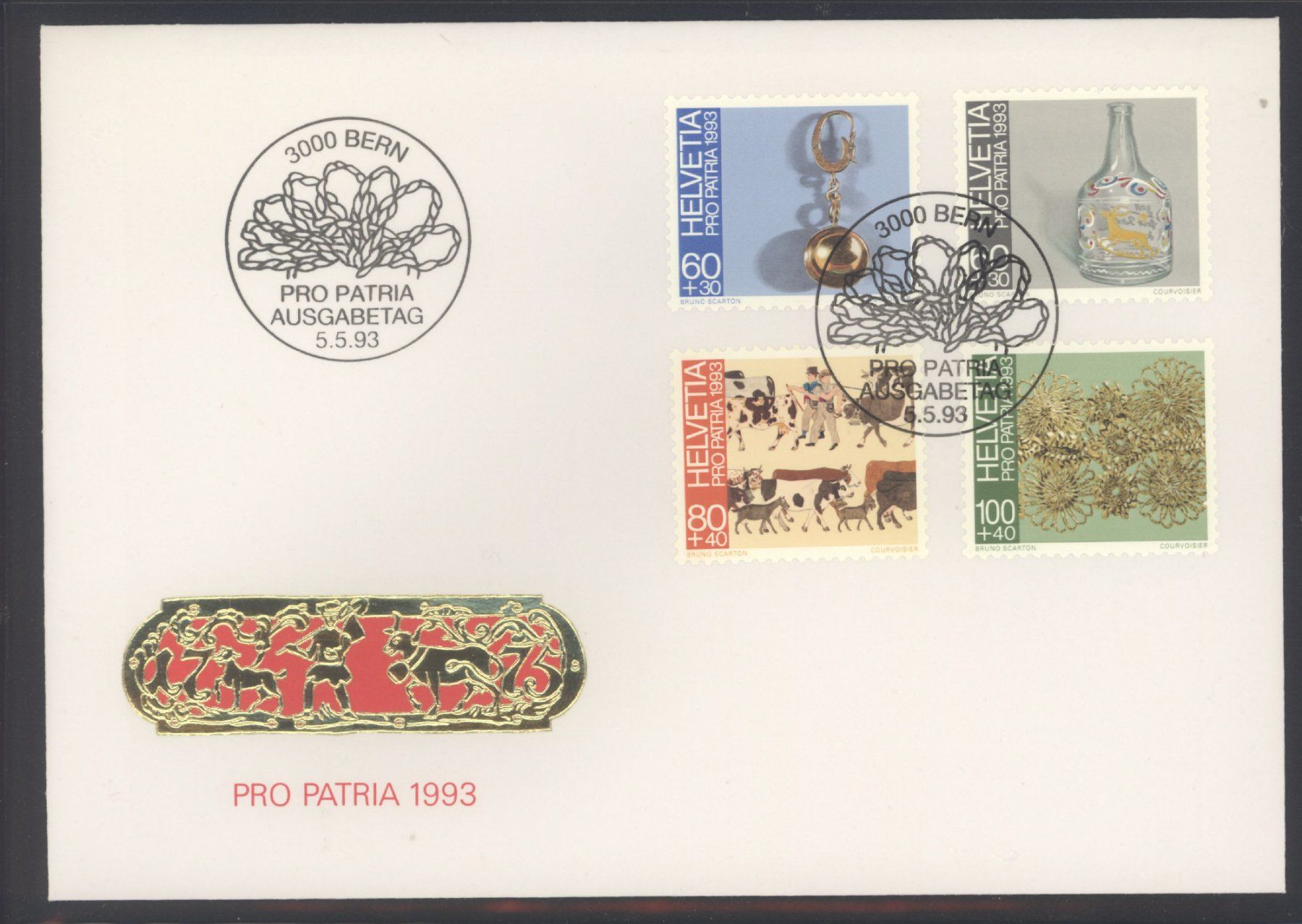 Tutti i francobolli: 1993, Pro Patria, FDC – Usato da Willisau venduto da Vollstempel