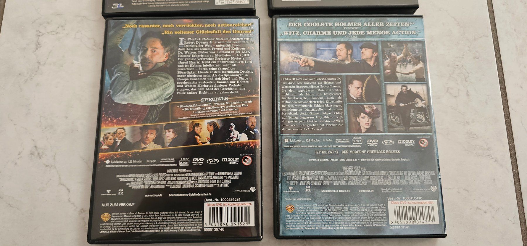 Tutti i DVDs: SHERLOCK HOLMES / 4 DVD- Sammlung – Usato da Geuensee venduto da jes_9xyk 2