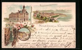 Litho Neuchâtel, Gebäudeansicht, Stras