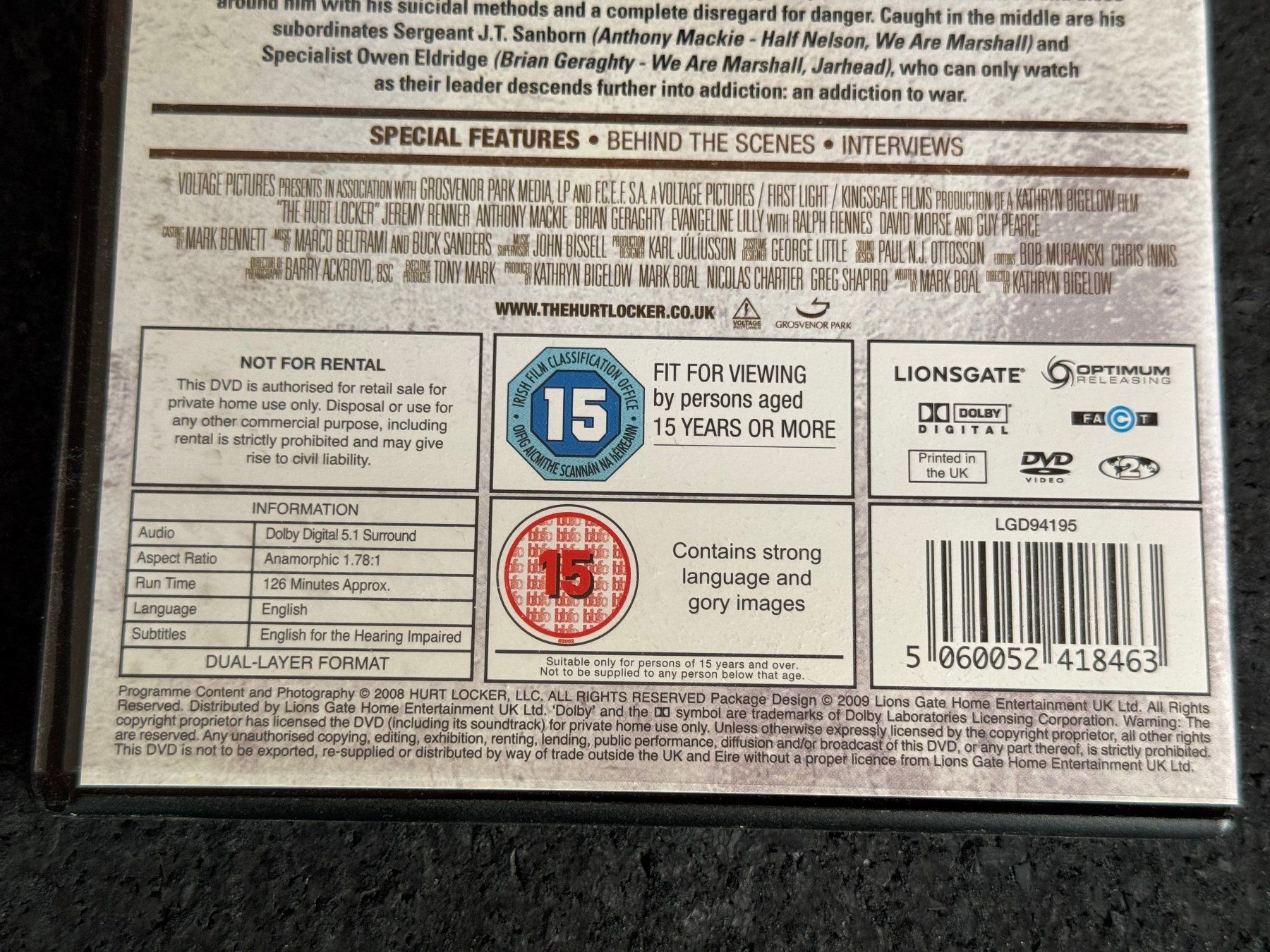 Tutti i DVDs: The Hurt Locker DVD EN – Usato da Fribourg venduto da tschjoly 3