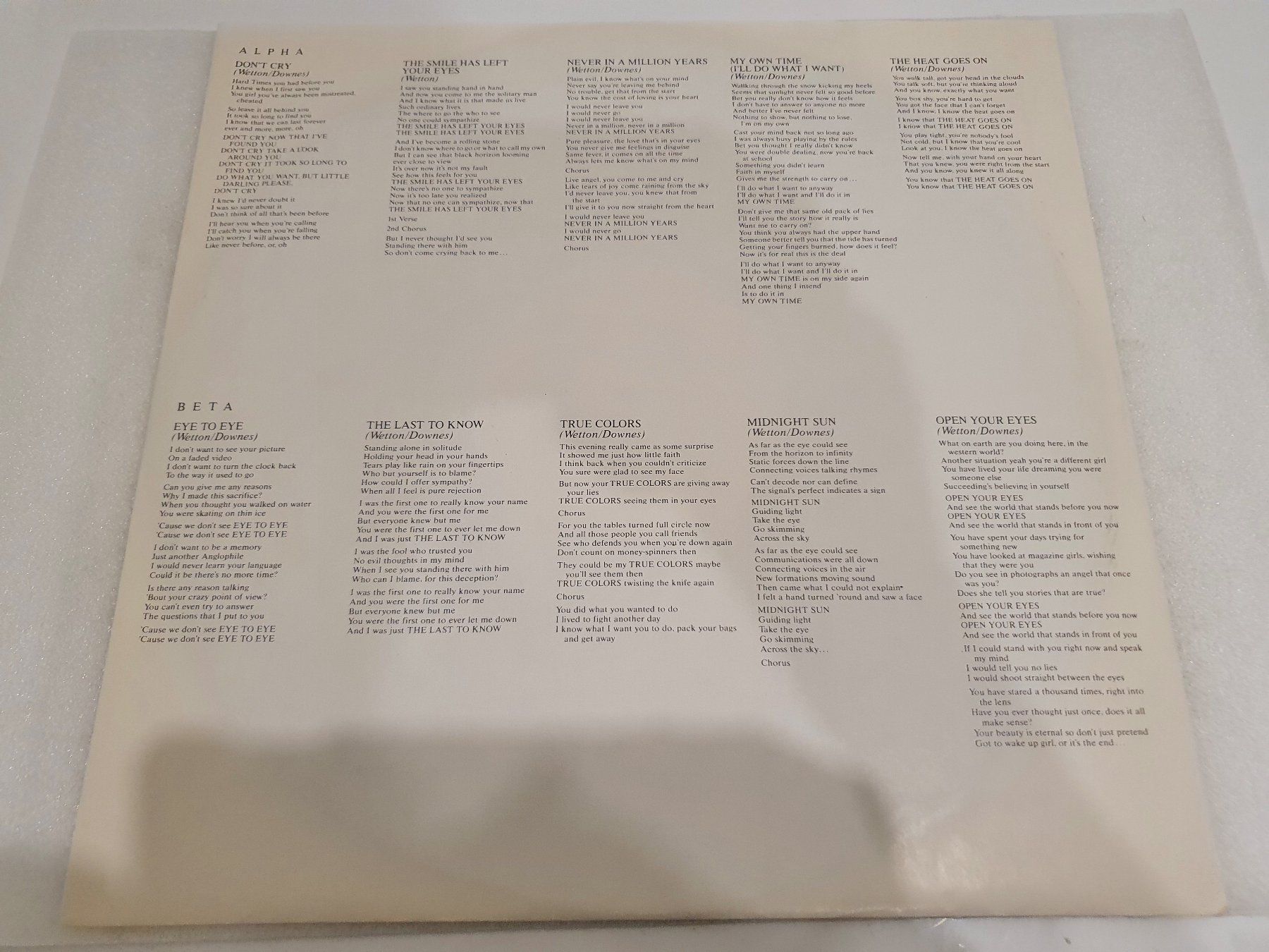 Dischi in vinile: Asia – Alpha – Usato da Uster venduto da Vinyl-Leidenschaft 3