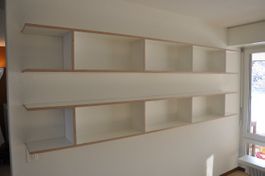3 Sideboards (275cm) für Wandmontage, Maßanfertigung