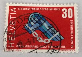 CH Briefmarken mit Gestempelt   