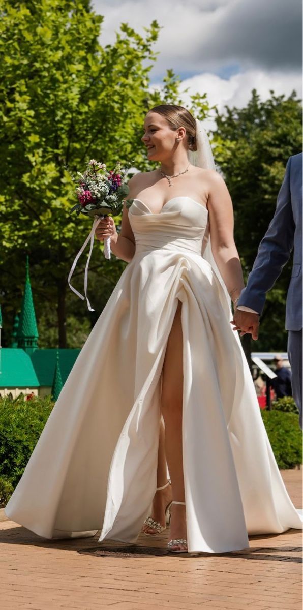 Vestiti: Brautkleid/Hochzeitskleid + gratis Schleier – Nuovo (secondo la descrizione) da Grenchen venduto da BajnokReka 7