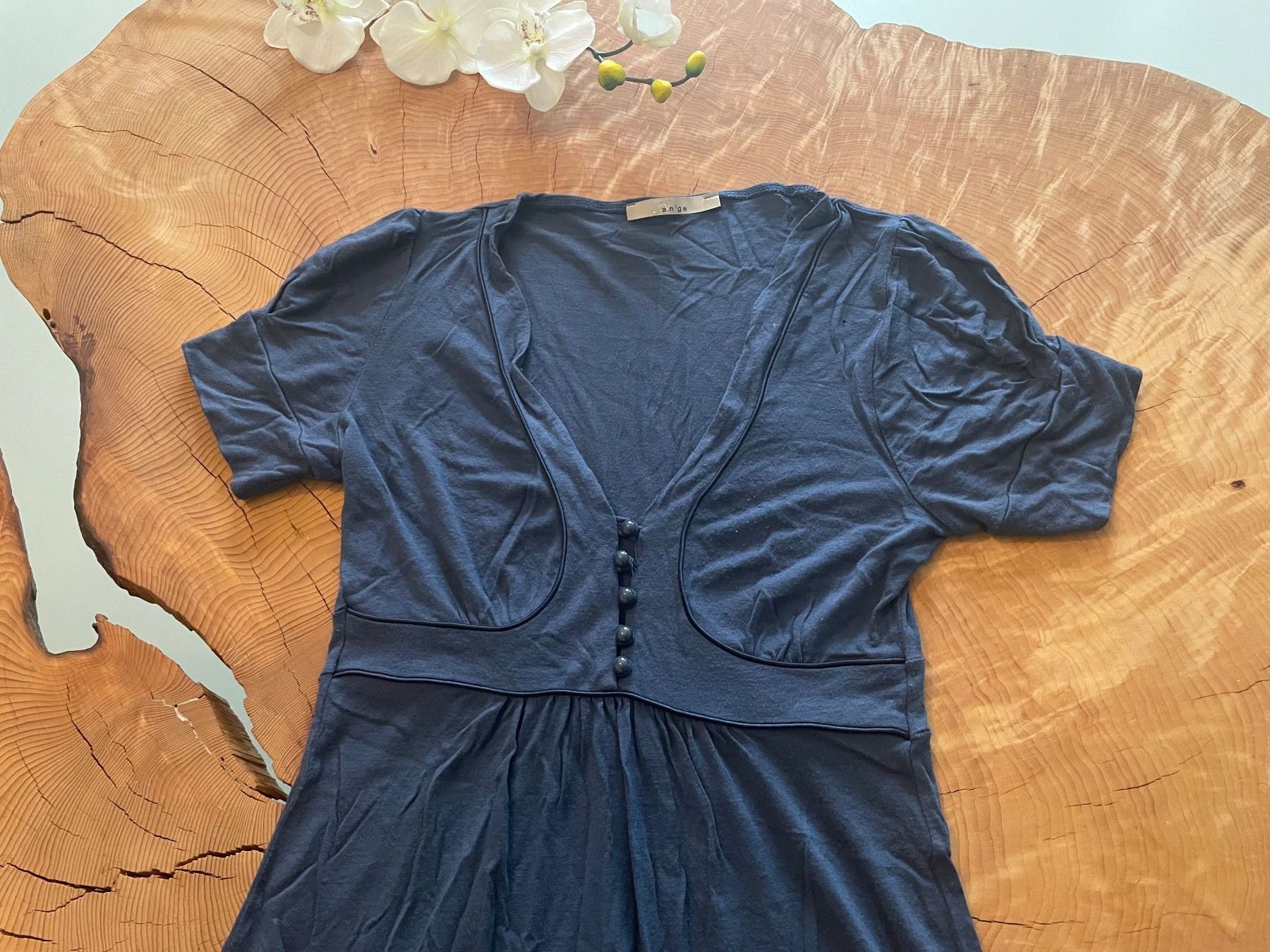 Vestiti: Superbe robe bleue décolletée/ Wunderschönes Kleider Gr. S/M – Usato da Zürich venduto da AnnaSa 4