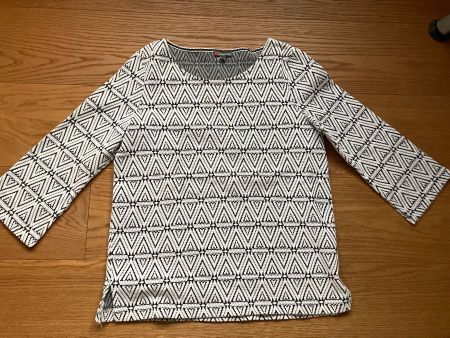 Damen Pullover Street One geometrisch Grösse 38 schwarz-w...