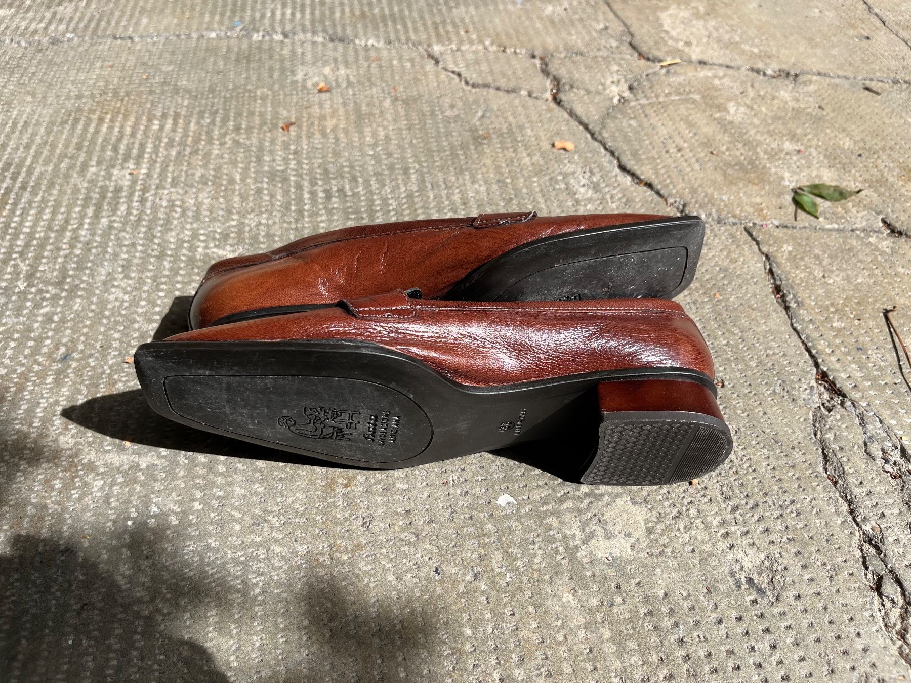 Scarpe da donna: Braune Leder Loafers Gr. 38 – Usato da Basel venduto da thi_7n89 3
