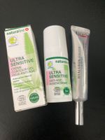 2x Naturaline Ultra Sensitive Augencreme + Eucerin Hyaluron